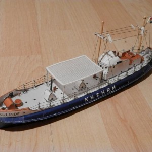 Bouwplaat reddingsboot Insulinde