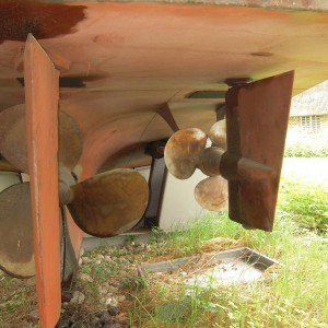 Achteraanzicht van het onderwaterschip