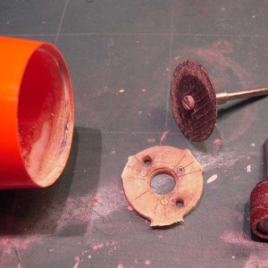 Nose job... oude er uit.. meten en een nieuw spant fabrieken uit epoxyplaat...