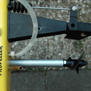 Prop naast roer