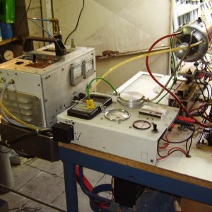 de proefstand met start-unit