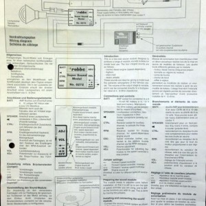 Handleiding
Robbe Super Sound Module No.8272