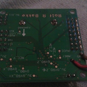 solderpunten voor aanstuuren volt alarm .kk2,0
