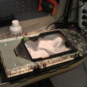 Schoonmaken achterdek
