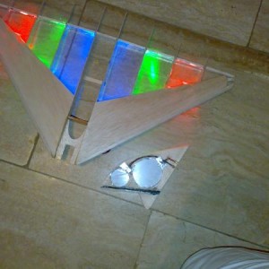 leds aan met de gemaakte vin ernaast.