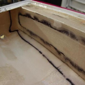 Glasweefsel benat met epoxy
