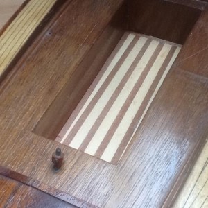 De nieuwe kuipvloer nadat de restanten van de originele kuipvloer zijn verwijderd.