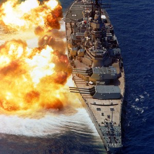 470px BB61 USS Iowa BB61 broadside USN