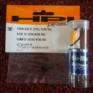 Slo Mo 300 motor upgrade met 9T pinion