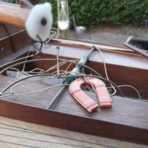 De dramatische situatie waarmee ik aan deze Graupner Optimist begon ...