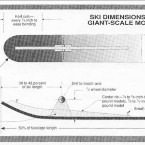 ski tekening