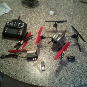 mijn nieuwe qaudcopter
