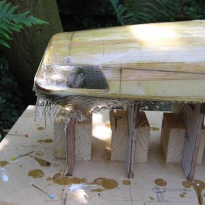achterschip nog nat van de epoxy