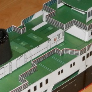 Akkomodatie rond de hoofdmast volgens de bouwplaat