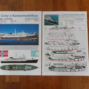 Bouwplatenset ms Lofoten