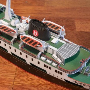 Bouwplaat ms Lofoten in de eindfase
