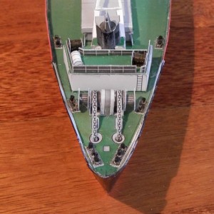 Bouwplaat ms Lofoten in de eindfase