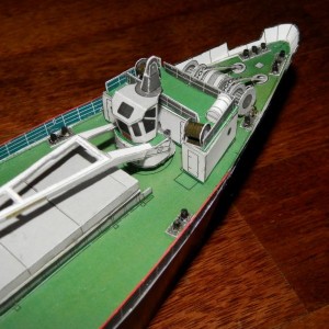 Bouwplaat ms Lofoten in de eindfase