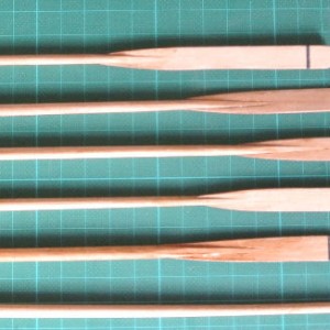 6) 5 X Roeispaan + 1 X Roerspaan + 4 X Peddels