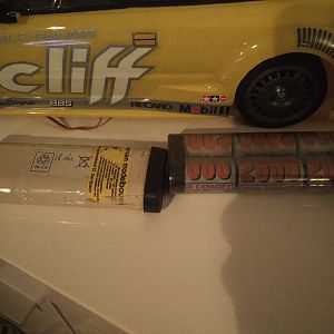 1800 + 2000mAh 7.2V accus