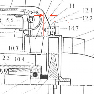 KJ66 afstand NGV turbine wiel