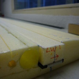 wing 15 spar core trimmed