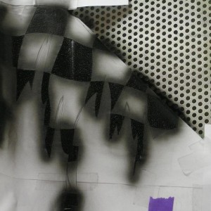 Squall airbrush zwart gespoten