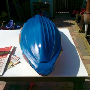 Romp reddingboot gespoten