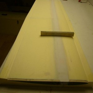 wing 34 spar recess filled and sanded