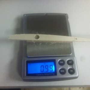 Gewicht een enkele triplex rib.