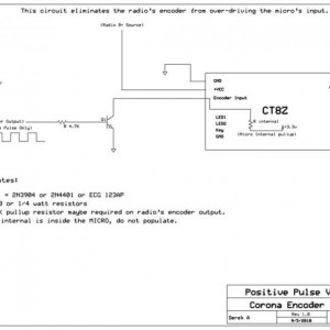 Corona encoder modification for Positive Pulse systems.