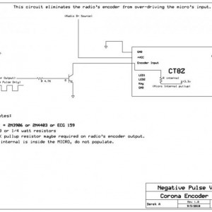 Corona encoder modification for Negative Pulse systems.