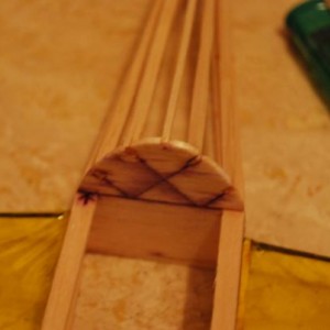 Detail foto staart constructie