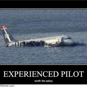 15 januari 2009, een Waterbus-320...
Bron: political pictures experienced pilot