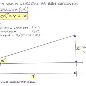Vleugels aan elkaar lijmen met een handig hulpje onder de juiste hoek.