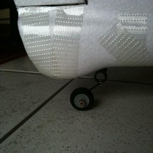 Rudder stuurt het achterwiel.