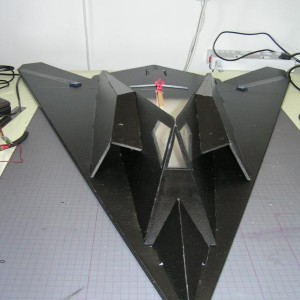 Voorkant F117A met ramen in cockpit