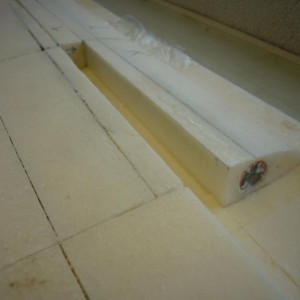 wing 14   ballast glued inside wing core