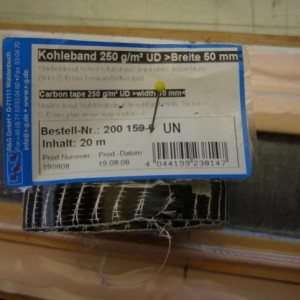 wing 17   UD carbon used in spar cap
