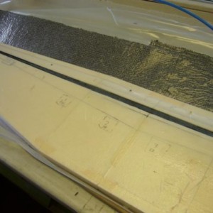 wing 26   spar under vacuum