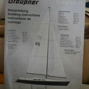 Graupner Saphir Bouwbeschrijving in de doos