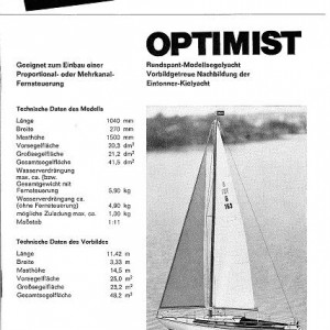 Bauanleitung Graupner Optimist