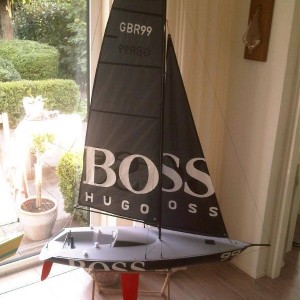 Robbe Estelle 'Hugo Boss' Na een dag zeilen op het water bij Grou