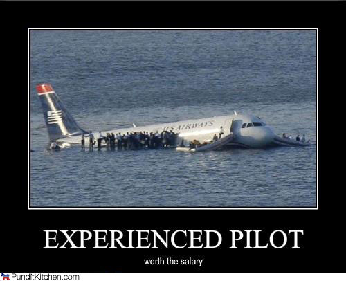 15 januari 2009, een Waterbus-320...
Bron: political pictures experienced pilot