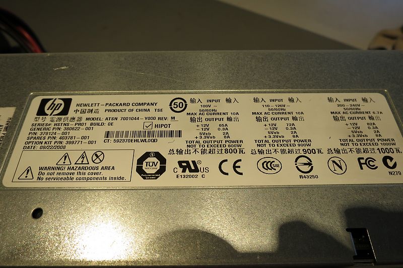 2x12v (24v) 1000w Servervoeding