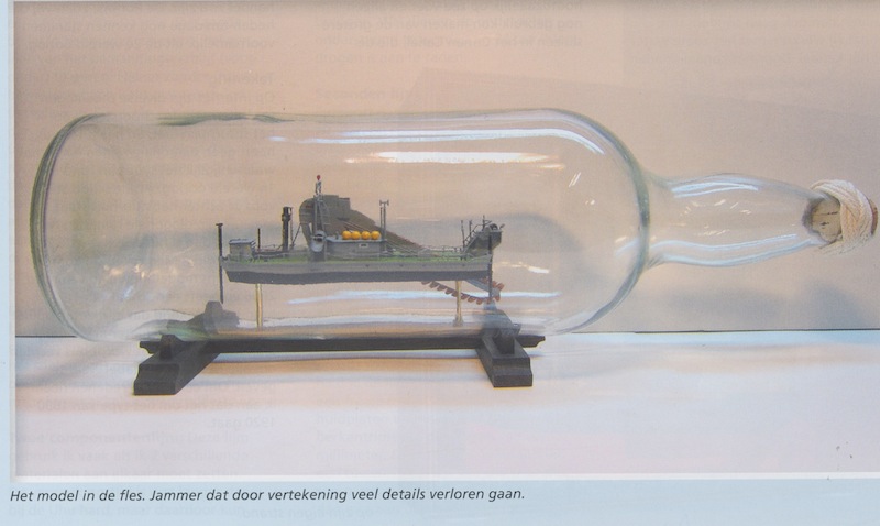Baggermolen in fles