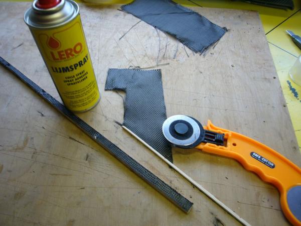 beplakken hulpliggers met C93