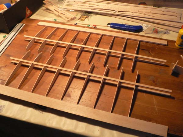 Binnenvleugels in aanbouw