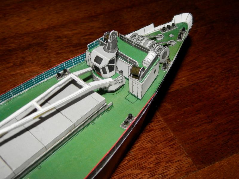Bouwplaat ms Lofoten in de eindfase