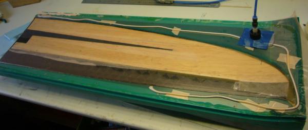 buitenschaal onder rovings en binnenglas